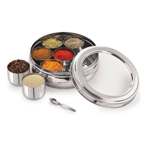 Stainless Steel Spice Box See Througnh Cover